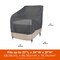 Modern Leisure Renaissance Patio Chair Cover, 27 in. L x 34 in. W x 31 in. H, Gray 3016 - alternate 4